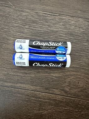 2Pack ChapStick Moisturizer Original Lip Balm SPF 15